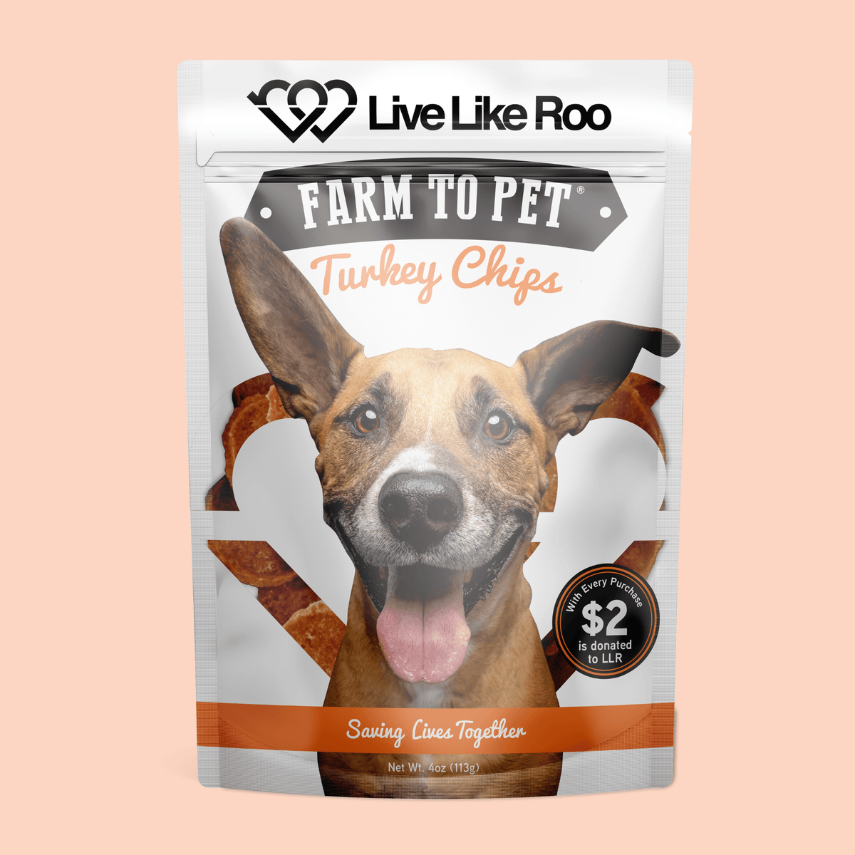 Live Like Roo Turkey Chips for Dogs | Dog Treats That Give Back