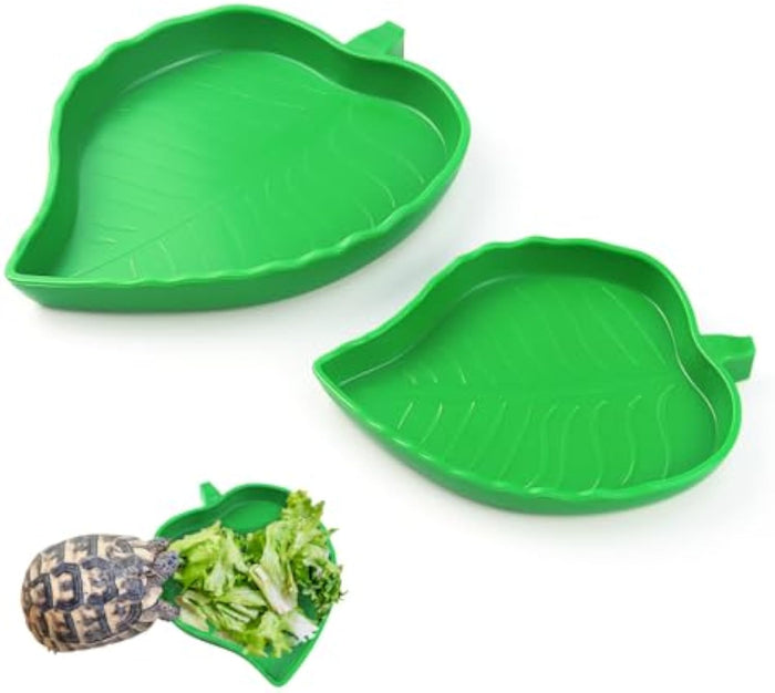 Leaf Reptile Food & Water Bowls – 2 Pack