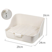 Rabbit Litter Box Bunny Corner Toilet Box Potty Trainer For Hamster Guinea Pig Ferret Rat Chinchialla Cage Pan