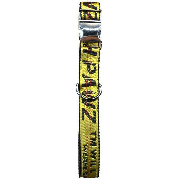 Fresh Pawz Industrial Belt Dog Collar — Yellow