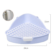Rabbit Litter Box Bunny Corner Toilet Box Potty Trainer For Hamster Guinea Pig Ferret Rat Chinchialla Cage Pan